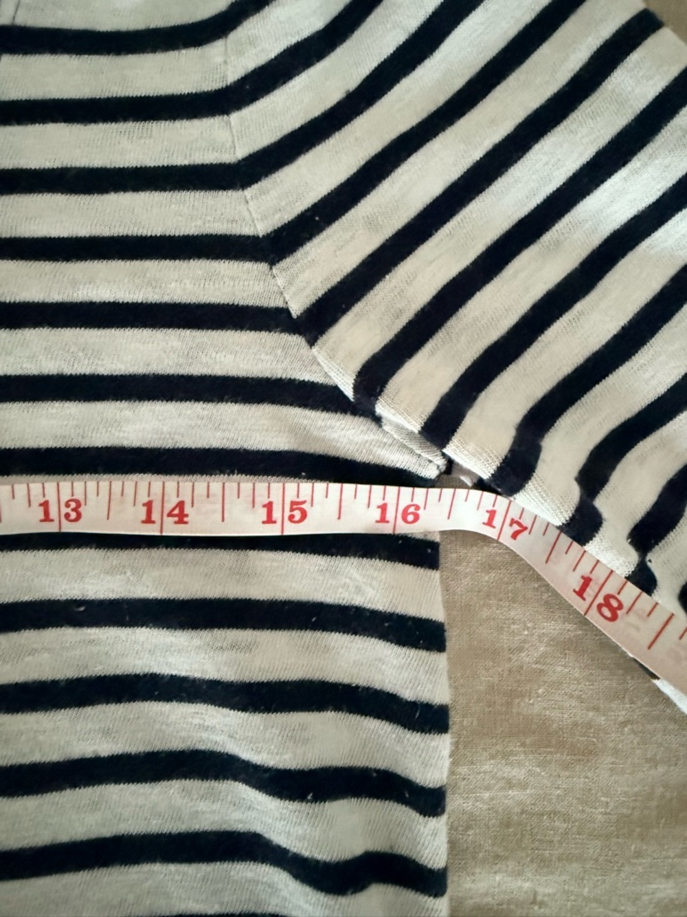 J.Crew Navy & White Breton Stripe Scoop Neck Top | Cotton | Nautical Classic - Picture 7 of 9